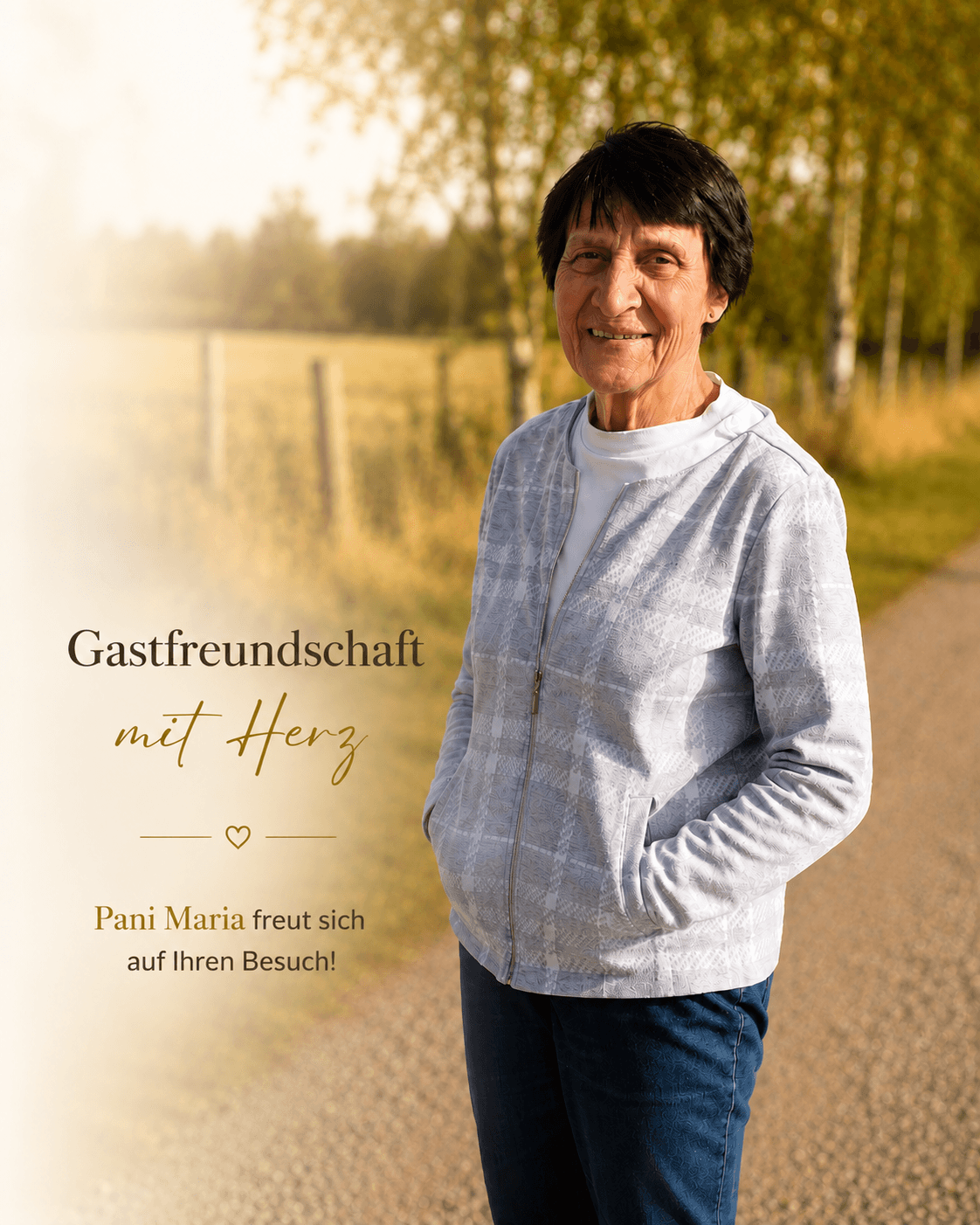 Gastfreundschaft mit Herz – Pani Maria freut sich auf Ihren Besuch!